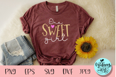 One sweet girl svg, valentine svg