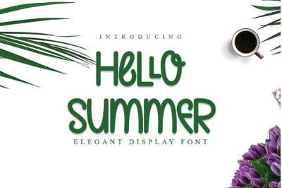 Hello Summer - Elegant Display Font