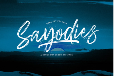 Sayodies - Handbrush Script Font