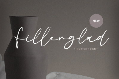 Fillerglad - Signature Font