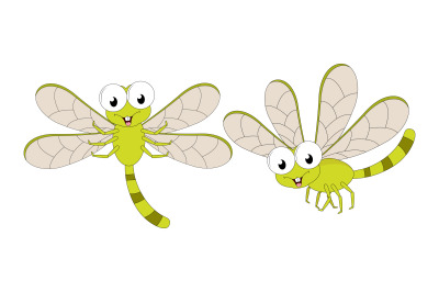 cute dragonfly cartoon