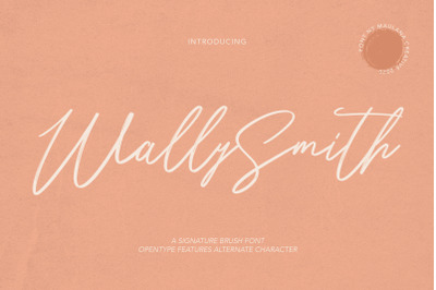 Wally Smith Signature Brush Font