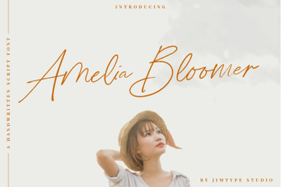 Amelia Bloomer | Handwritten Script