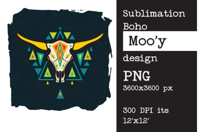 Sublimation design Bull | cow skull