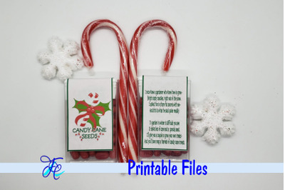 Candy Cane Seeds Tic Tac Label