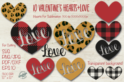 Valentine SVG, Heart SVG, Leopard heart, Buffalo Heart SVG