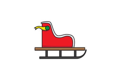 Santa Sled Christmas Icon