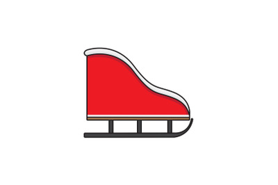 Empty Santa Sled Christmas Icon