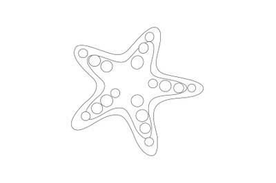 Starfish Beach Outline Icon