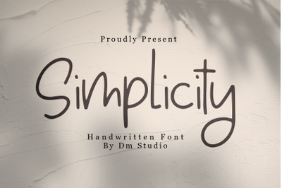 Simplicity - Handwritten Font