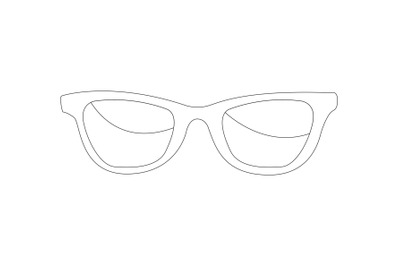 Sunglasses Beach Outline Icon