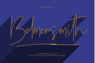 Balmersmith Handwritten Font