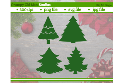 Christmas tree cut files | Christmas tree clip art.