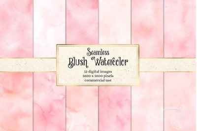 Blush Pink Watercolor Textures