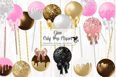 Glam Cake Pops Clipart
