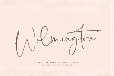 Wolmington Script (Script Fonts, Signature Fonts)