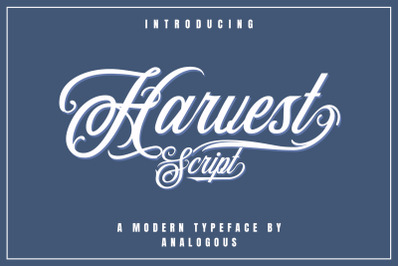 Harvest Script | Modern Typeface