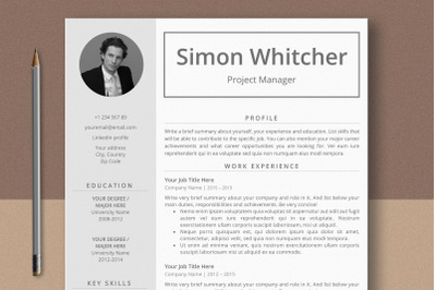 Simple Professional Resume Template Ms Word