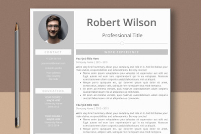 Professional Resume Template Without Profile Section