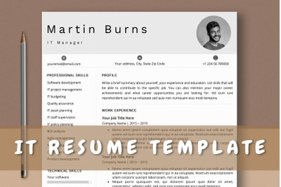 IT Manager Resume Template