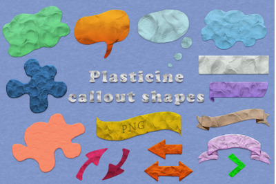 Plasticine leader shapes