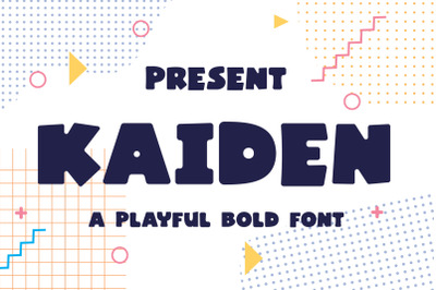Kaiden Typeface - A Playful Bold Font