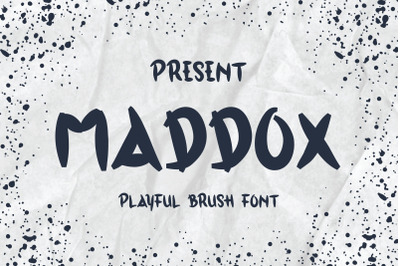 Maddox Typeface - A Playful Brush Font