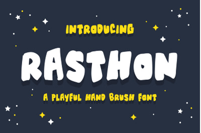 Rasthon - A Playful Hand Brush Font
