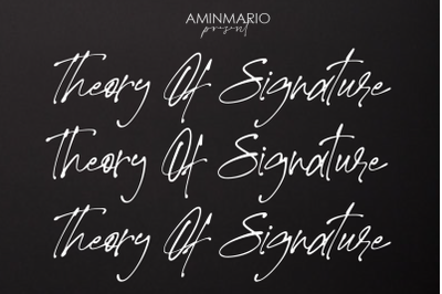Theory Of Signature