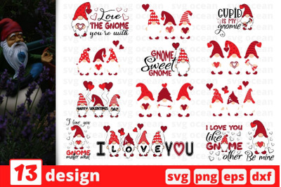 Valentines Day Gnomes SVG Bundle