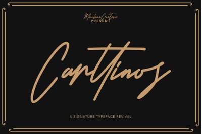 Carttinos Signature Typeface