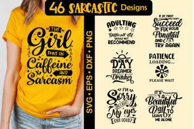 Sarcastic Quote SVG Bundle | Funny Sayings For Her