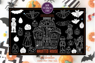Haunted House White | Monster Character, Halloween Pumpkin