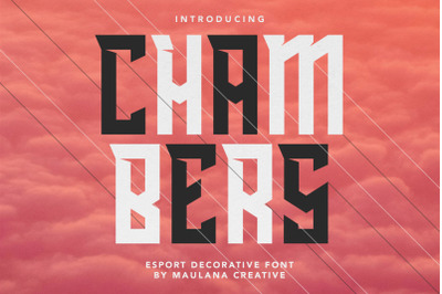 Chambers Esport Decorative Font