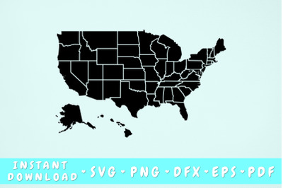 US Map Svg