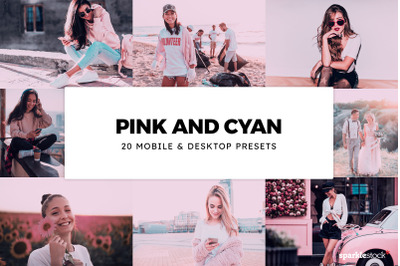 20  Pink and Cyan LR Presets