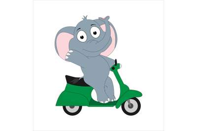 cute elephant ride motorcycle