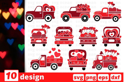 Valentines Day Truck SVG Bundle