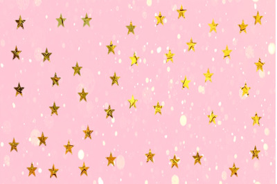 Star Golden Sparkles Background