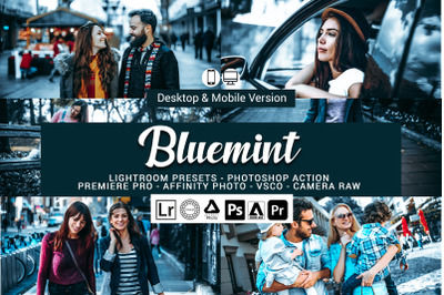 20 Bluemint Presets,Photoshop actions,LUTS,VSCO