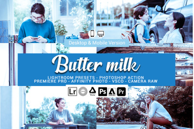 20 Butter milk Presets,Photoshop actions,LUTS,VSCO