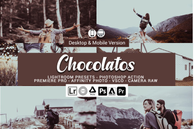 20 Chocolatos Presets,Photoshop actions,LUTS,VSCO