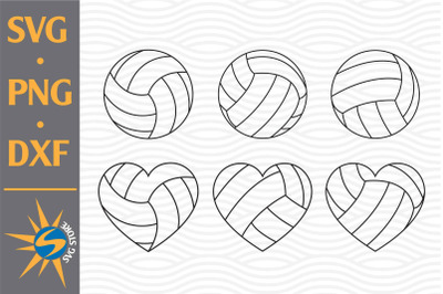 Volleyball SVG, PNG, DXF Digital Files Include