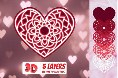 3D Valentines Heart