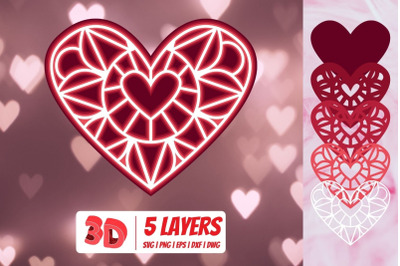 3D Valentines Heart