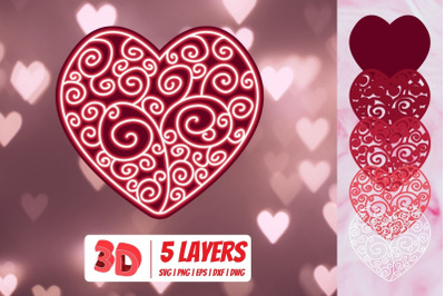 3D Valentines Heart