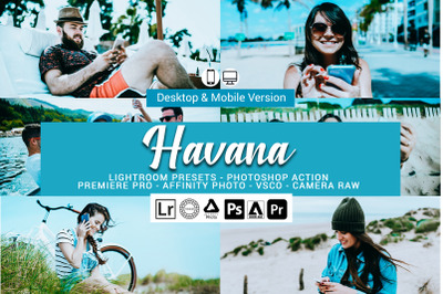 20 Havana Presets,Photoshop actions,LUTS,VSCO