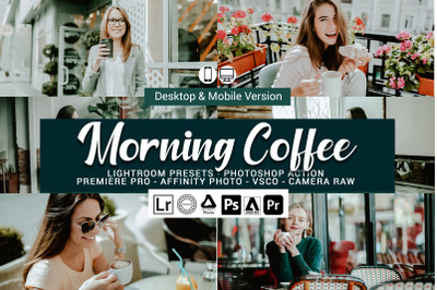 16 Morning Coffee Presets,Photoshop actions,LUTS,VSCO