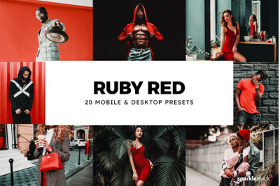 20 Ruby Red Lightroom Presets &amp; LUTs