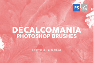 30 Decalcomania Photoshop Stamp Brushes 2